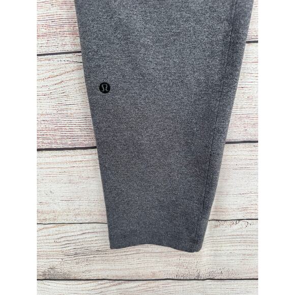 Lululemon On The Fly Pant 28" Womens 6 Heathered Gray Drawstring Stretch - Picture 7 of 12